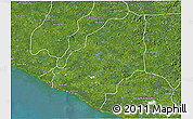 Satellite 3D Map of Sinoe River Sobo