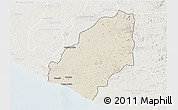 Shaded Relief 3D Map of Sinoe River Sobo, lighten
