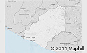 Silver Style 3D Map of Sinoe River Sobo