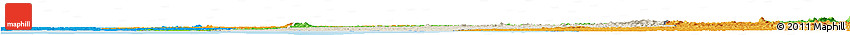 Shaded Relief Horizon Map of Sinoe River Sobo, political outside