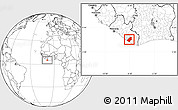 Blank Location Map of Sinoe River Sobo, highlighted parent region