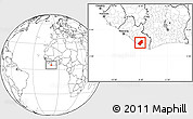 Blank Location Map of Sinoe River Sobo