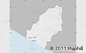 Gray Map of Sinoe River Sobo, single color outside
