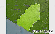 Physical Map of Sinoe River Sobo, darken