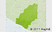 Physical Map of Sinoe River Sobo, lighten