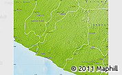Physical Map of Sinoe River Sobo