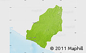 Physical Map of Sinoe River Sobo, single color outside