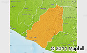 Political Map of Sinoe River Sobo, physical outside