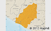 Political Map of Sinoe River Sobo, shaded relief outside