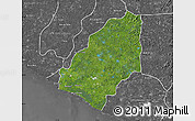 Satellite Map of Sinoe River Sobo, desaturated