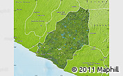 Satellite Map of Sinoe River Sobo, physical outside