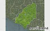 Satellite Map of Sinoe River Sobo, semi-desaturated