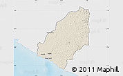 Shaded Relief Map of Sinoe River Sobo, single color outside