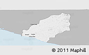 Gray Panoramic Map of Sinoe River Sobo, single color outside