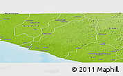 Physical Panoramic Map of Sinoe River Sobo