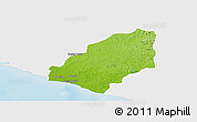 Physical Panoramic Map of Sinoe River Sobo, single color outside