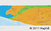 Political Panoramic Map of Sinoe River Sobo
