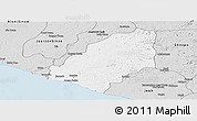 Silver Style Panoramic Map of Sinoe River Sobo