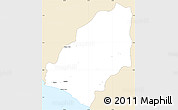 Classic Style Simple Map of Sinoe River Sobo, single color outside