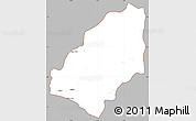 Gray Simple Map of Sinoe River Sobo, cropped outside