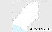 Silver Style Simple Map of Sinoe River Sobo, single color outside