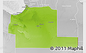 Physical 3D Map of Ajdabiya (Agedabia), lighten, desaturated