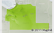 Physical 3D Map of Ajdabiya (Agedabia), lighten, semi-desaturated