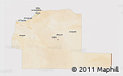 Satellite 3D Map of Ajdabiya (Agedabia), cropped outside