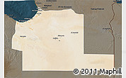 Satellite 3D Map of Ajdabiya (Agedabia), darken