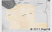 Satellite 3D Map of Ajdabiya (Agedabia), desaturated
