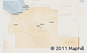 Satellite 3D Map of Ajdabiya (Agedabia), lighten