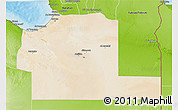 Satellite 3D Map of Ajdabiya (Agedabia), physical outside