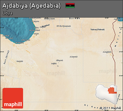 Satellite Map of Ajdabiya (Agedabia)