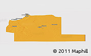 Political Panoramic Map of Ajdabiya (Agedabia), cropped outside