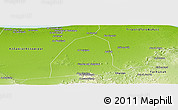 Physical Panoramic Map of Al Aziziyah