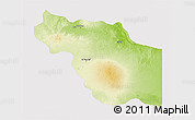 Physical 3D Map of Al Jufrah, cropped outside