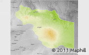 Physical 3D Map of Al Jufrah, desaturated
