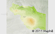 Physical 3D Map of Al Jufrah, lighten, semi-desaturated