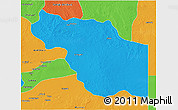 Political 3D Map of Al Jufrah
