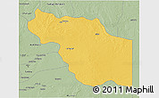 Savanna Style 3D Map of Al Jufrah