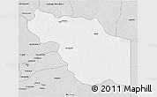 Silver Style 3D Map of Al Jufrah