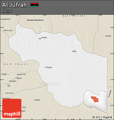 Classic Style Map of Al Jufrah