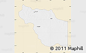 Classic Style Map of Al Jufrah, single color outside
