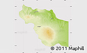 Physical Map of Al Jufrah, cropped outside