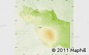 Physical Map of Al Jufrah, lighten