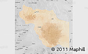Satellite Map of Al Jufrah, desaturated