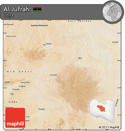 Satellite Map of Al Jufrah