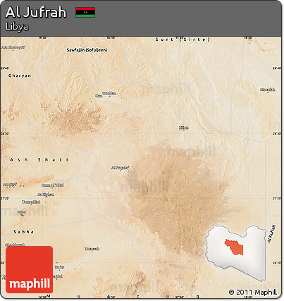 Satellite Map of Al Jufrah