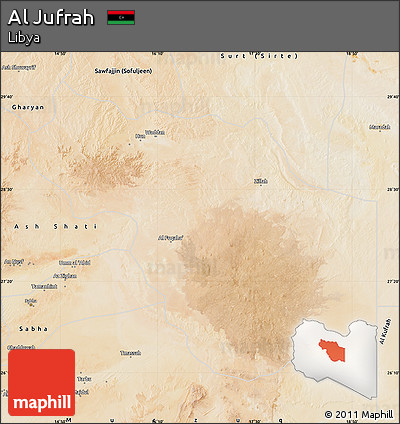Satellite Map of Al Jufrah