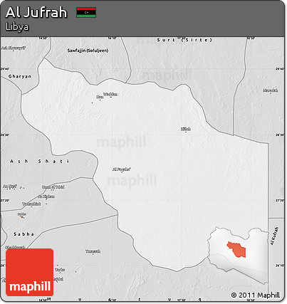 Silver Style Map of Al Jufrah